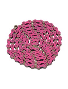 YBN Chain 1/2x1/8x112 1/Speed Pink/Chrome.